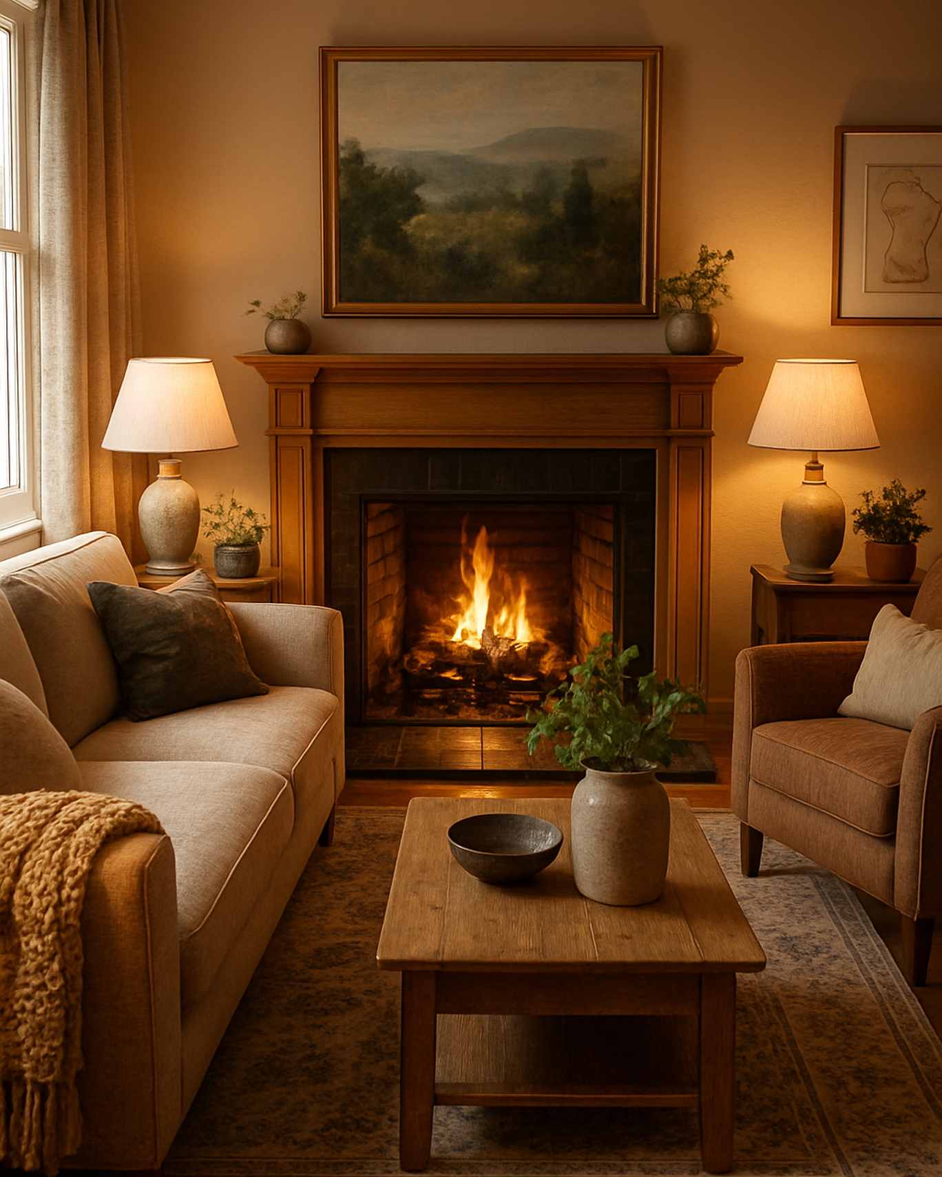 Cosy bedroom with bamboo cotton sheets